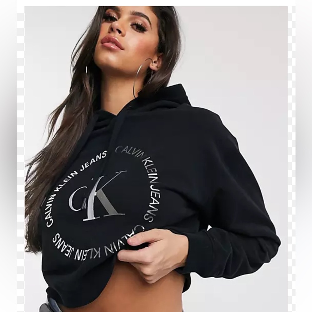 Calvin Klein Jeans Crop Women’s Hoddie Size S Pre-Owned